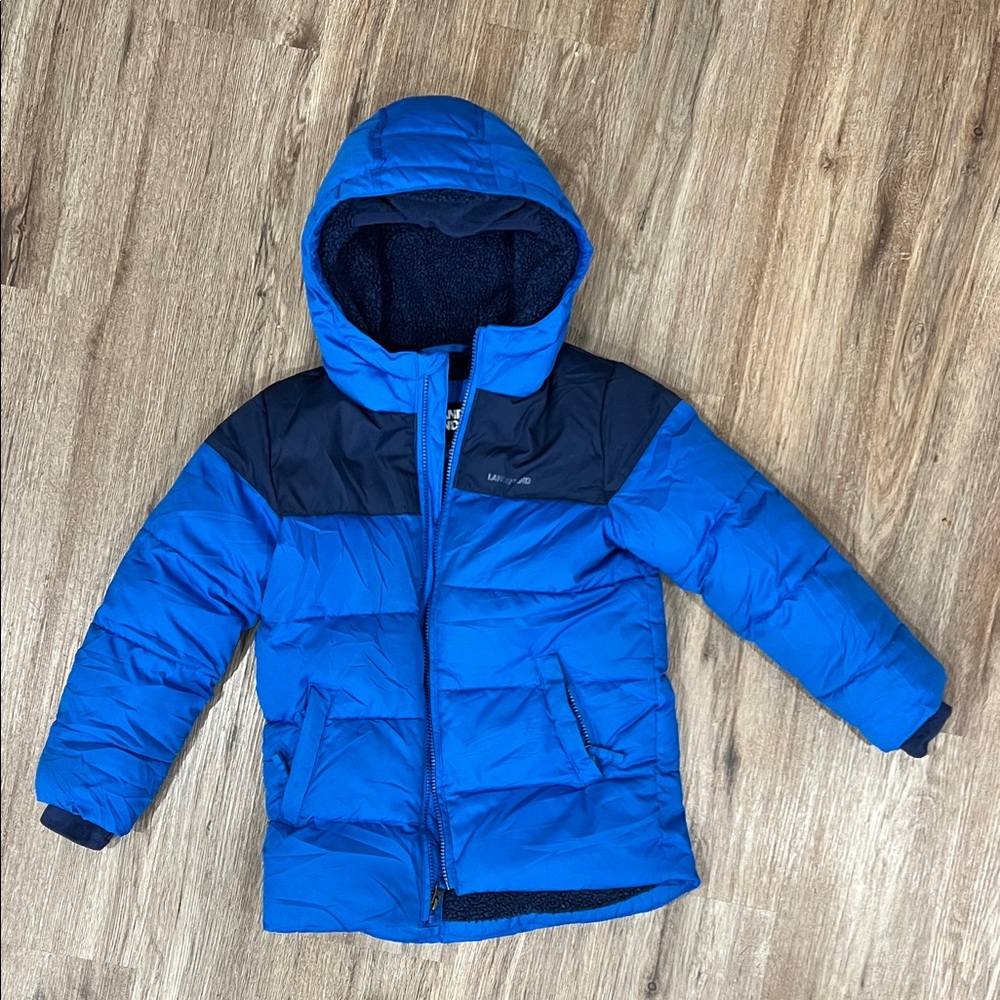 Lands’ End blue boy jacket medium